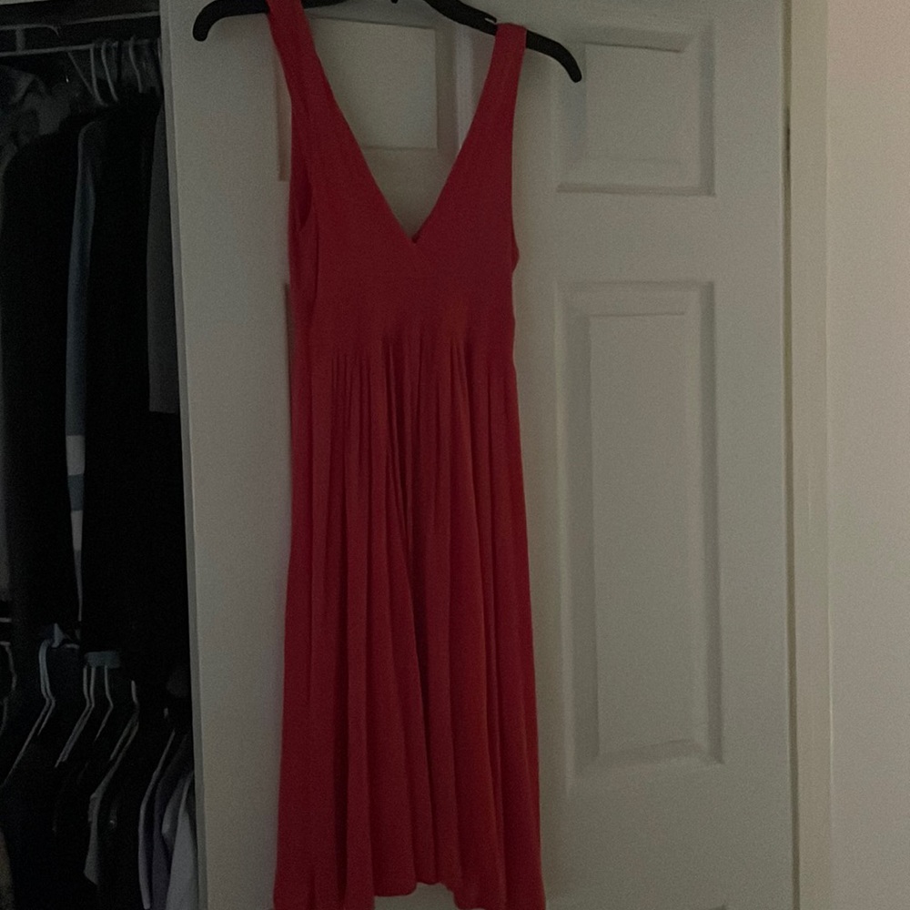 Lani coral sleeveless dress